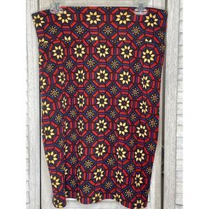 LulaRoe Geometric Sunflower Pencil Skirt Size Large